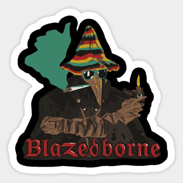 Blazedborne Sticker by hoodwinkedfool